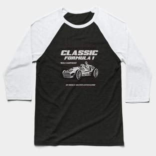 Classic formula one Race Baseball T-Shirt